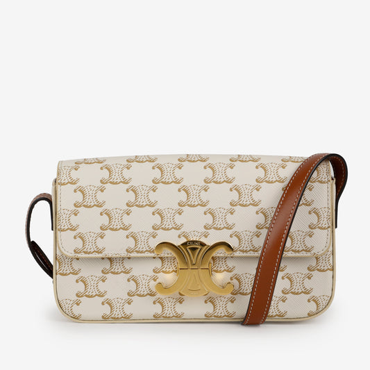 Triomphe Shoulder Bag, Claude Canvas 11558