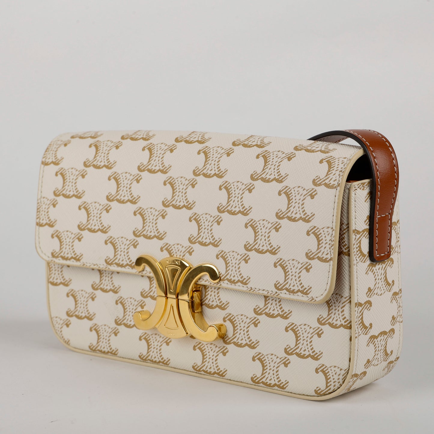 Triomphe Shoulder Bag, Claude Canvas 11558