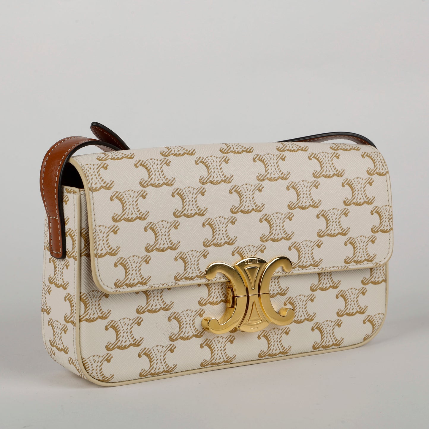 Triomphe Shoulder Bag, Claude Canvas 11558