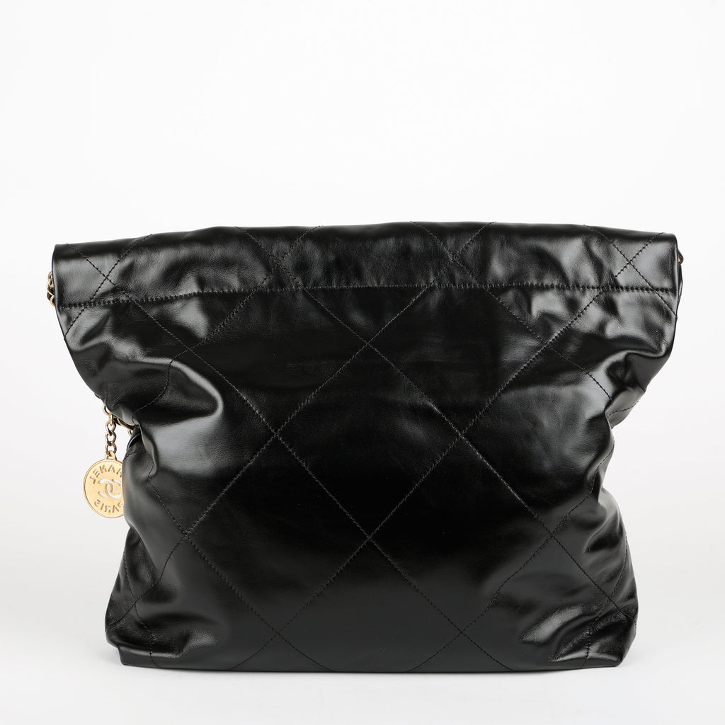 Small 22, Black Lambskin Gold Hardware 11565
