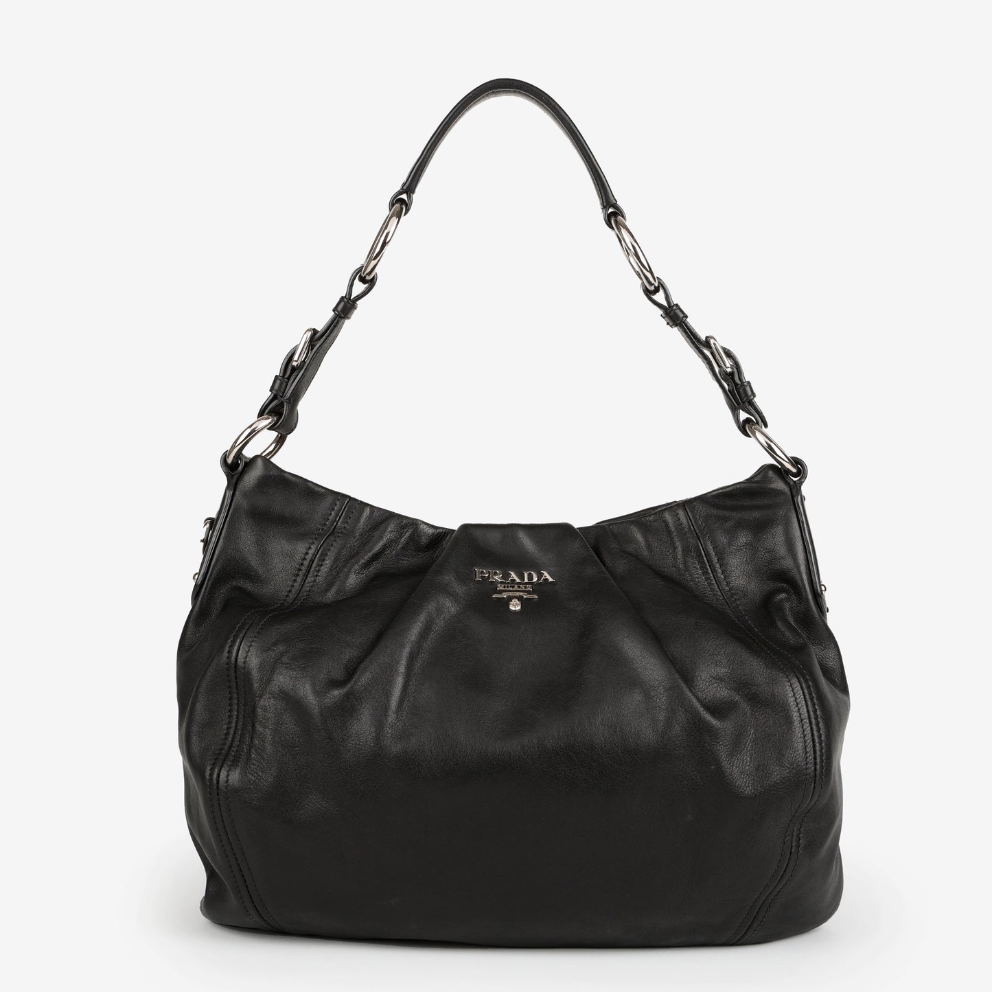 Black Buckle Tote 11562