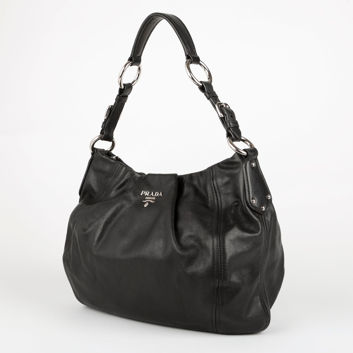 Black Buckle Tote 11562
