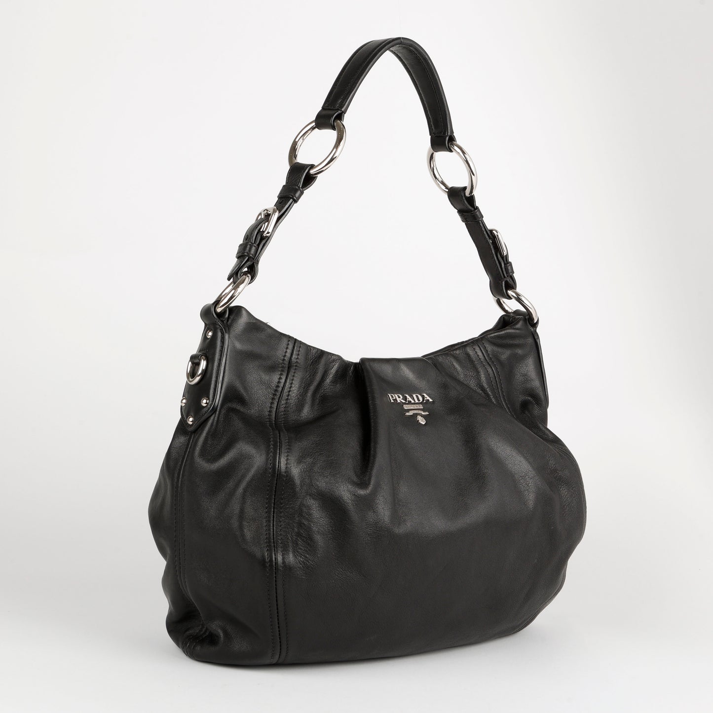 Black Buckle Tote 11562