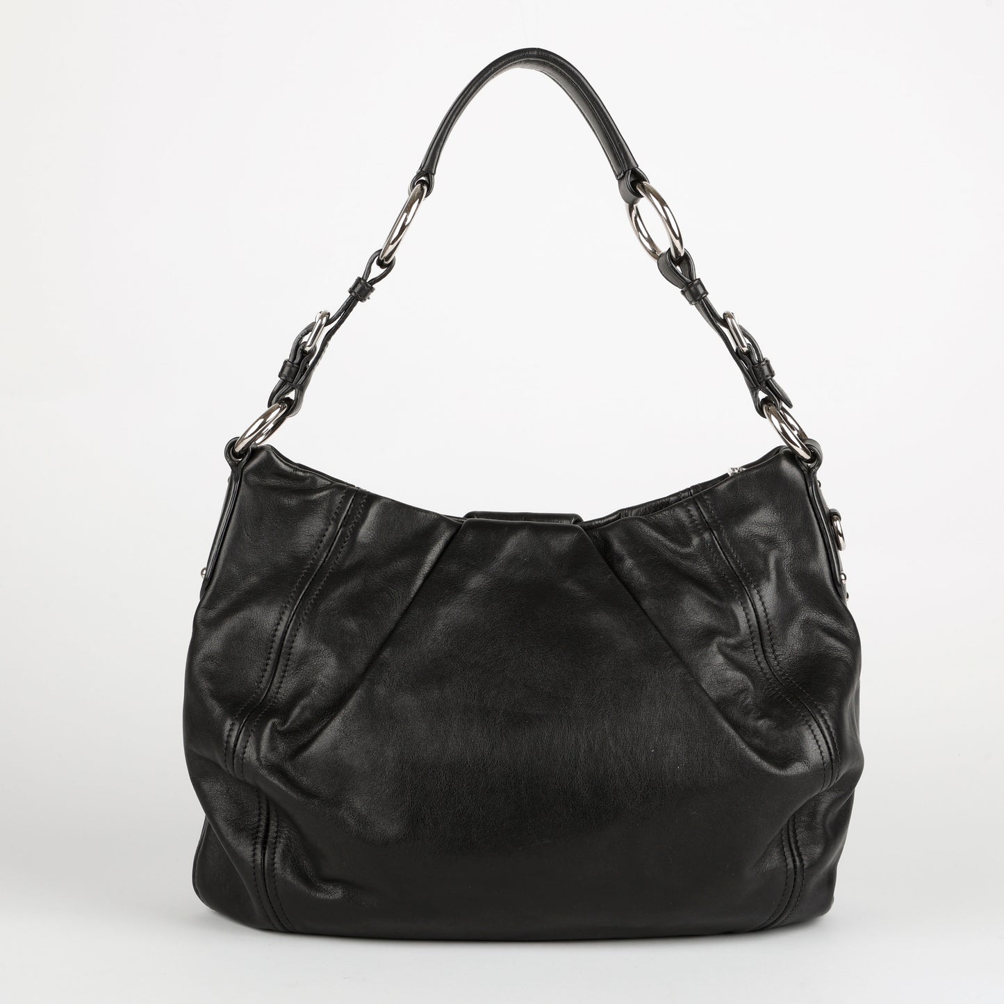 Black Buckle Tote 11562