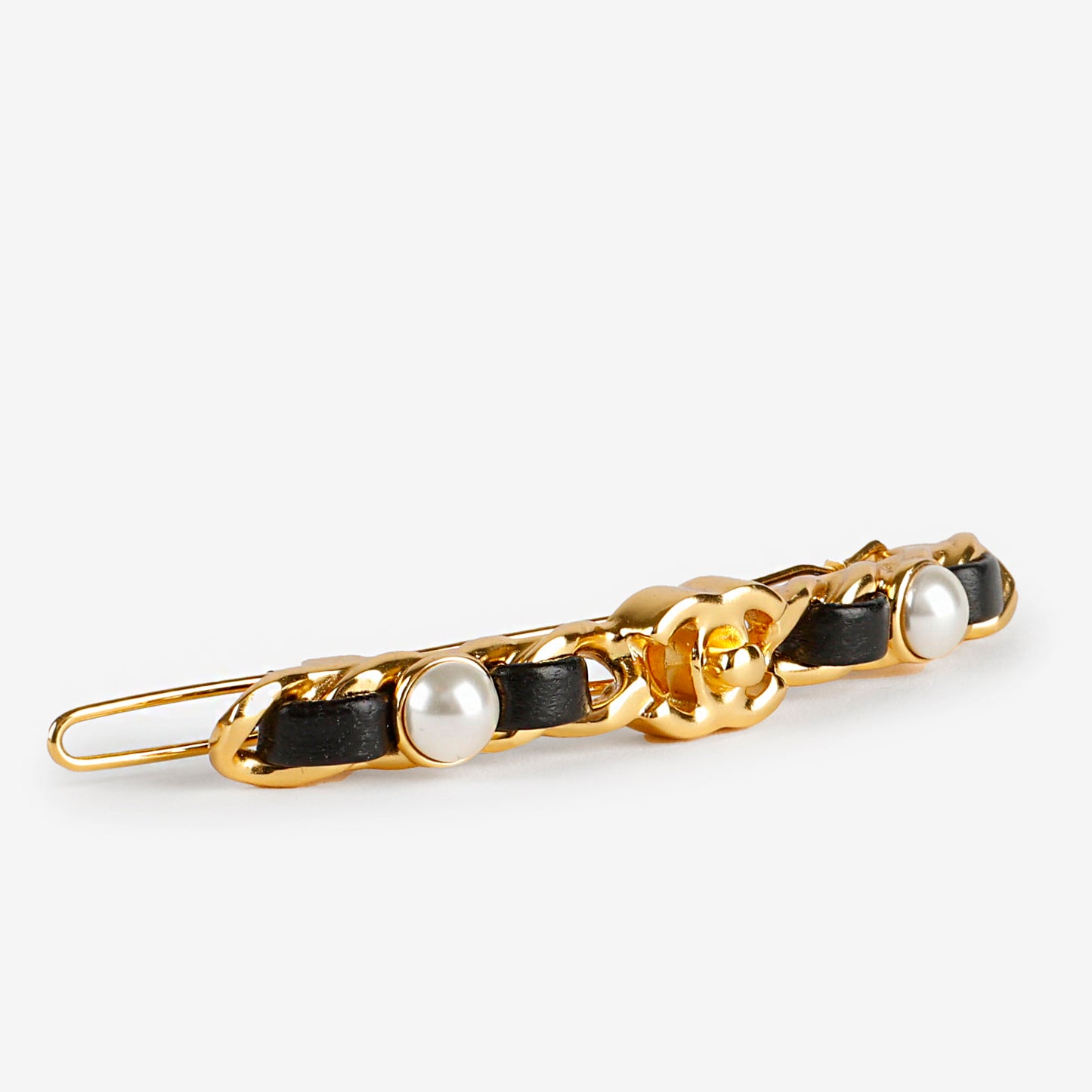 20A Turnlock Chain Pearl Hair Barrette