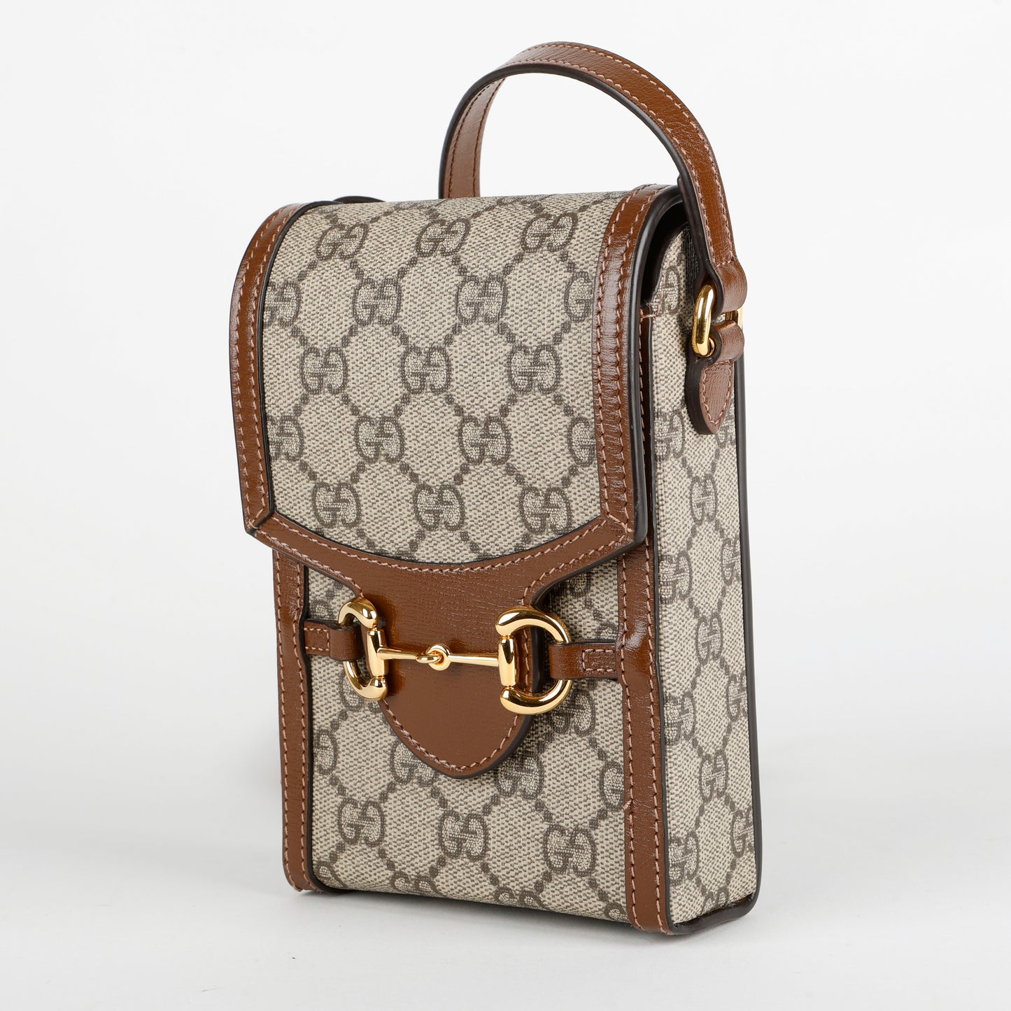 Mini Horsebit Crossbody, Coated Canvas