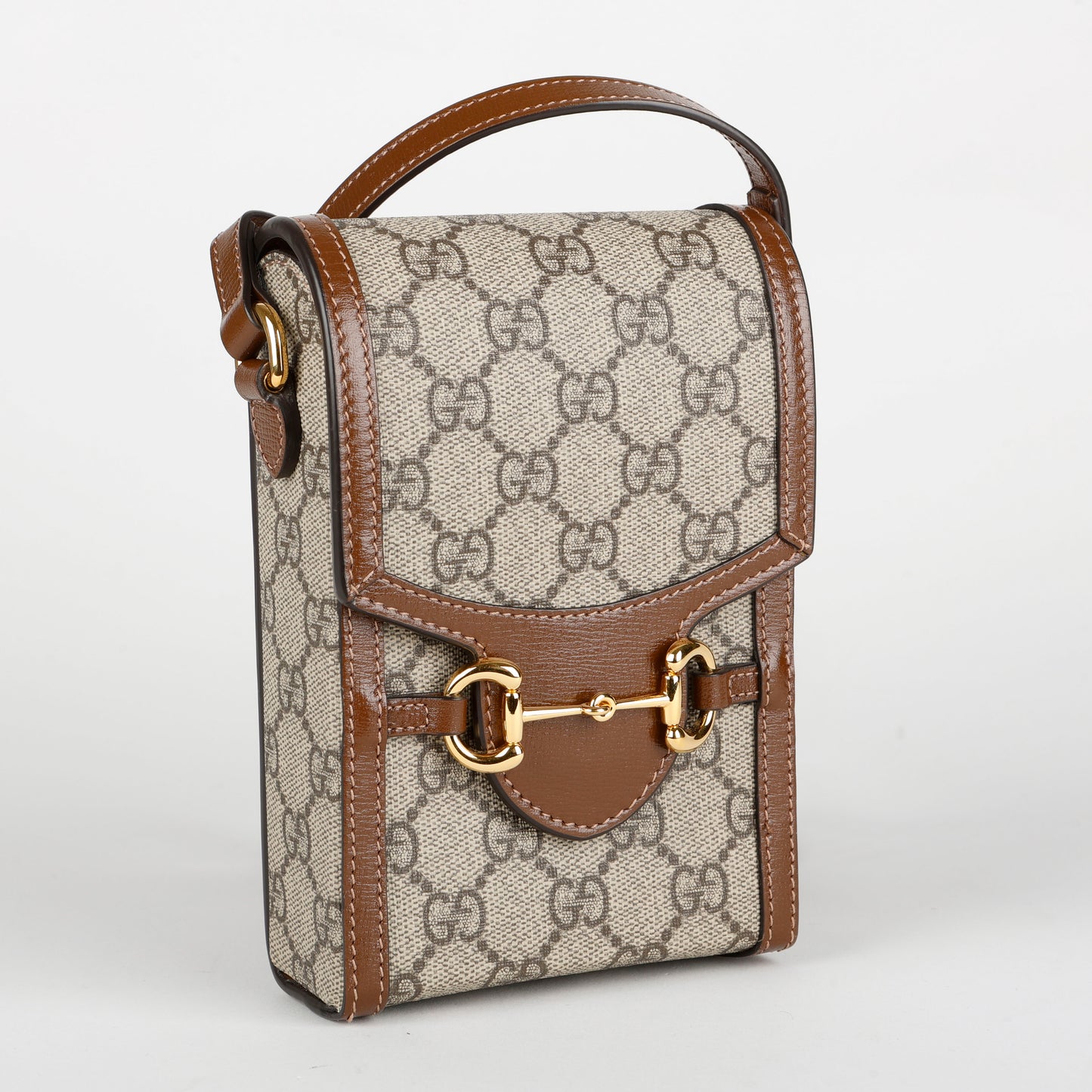Mini Horsebit Crossbody, Coated Canvas