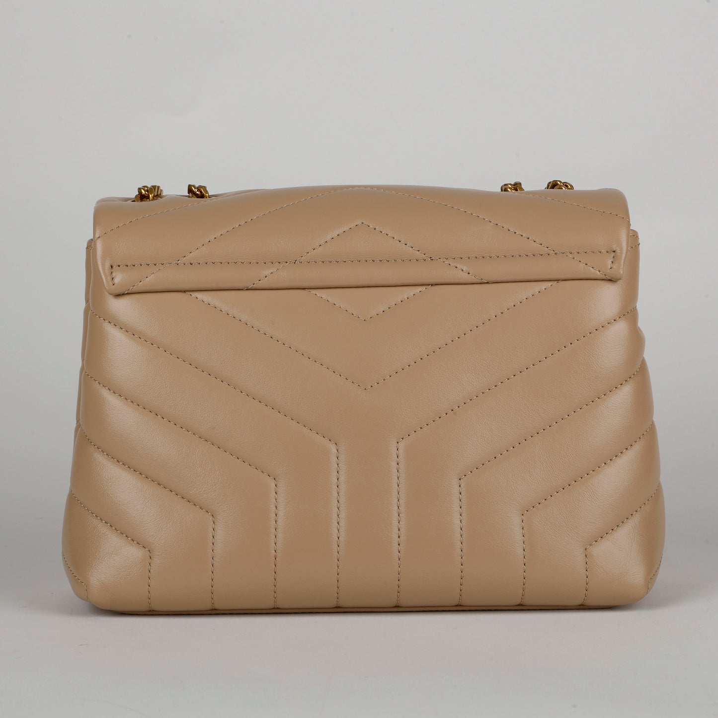 Small Loulou, Beige Gold Hardware