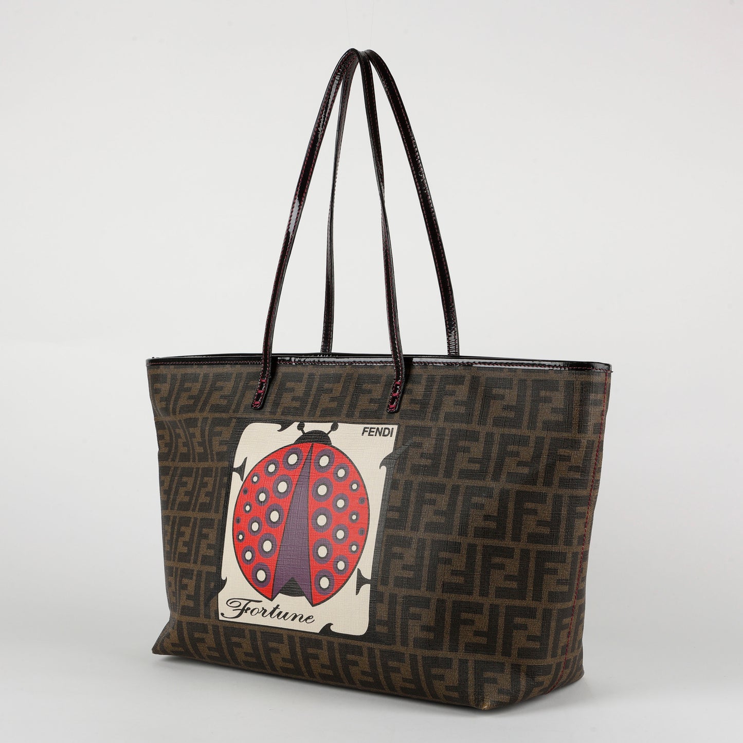 Ladybug Fortune Tote, Coated Canvas