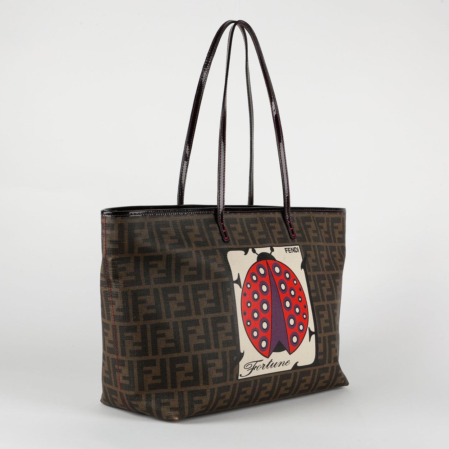 Ladybug Fortune Tote, Coated Canvas