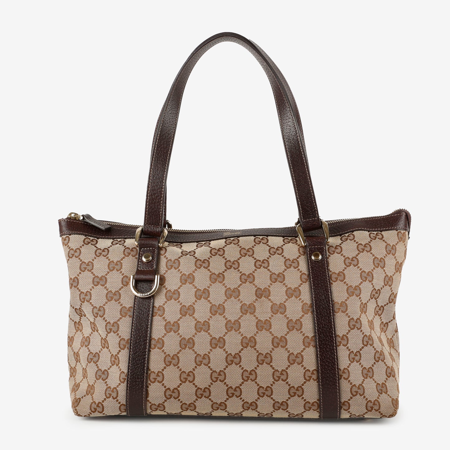 Medium Abbey Tote, Canvas/Brown