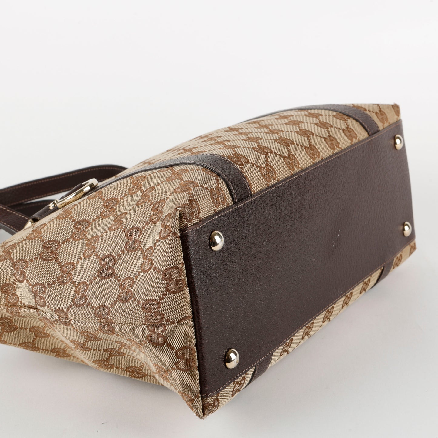 Medium Abbey Tote, Canvas/Brown
