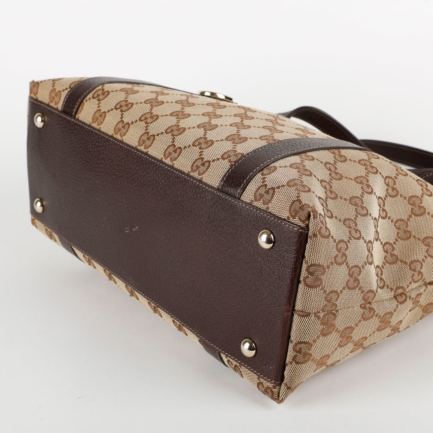 Medium Abbey Tote, Canvas/Brown