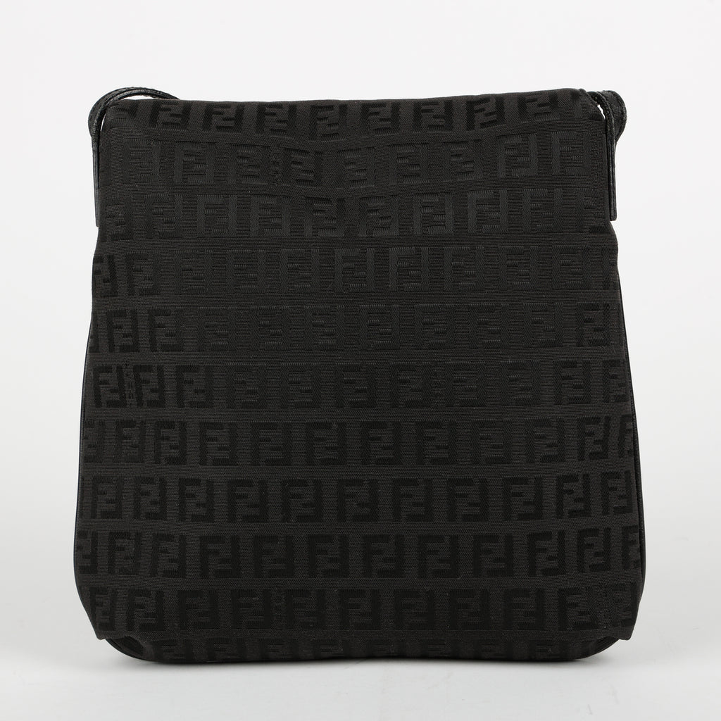Zucca Canvas Crossbody, Black
