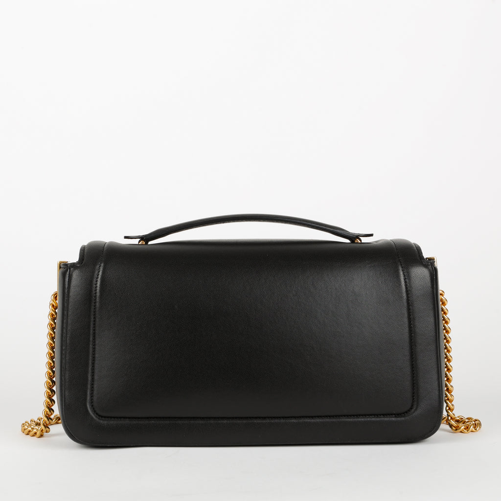 Medium Baguette Chain Bag, Black