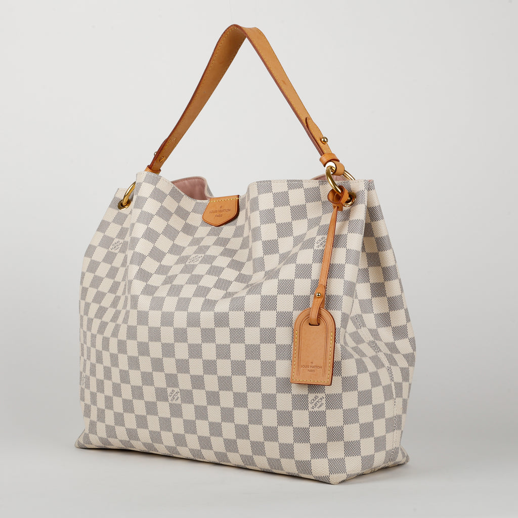 Graceful MM, Damier Azur Rose Ballerine
