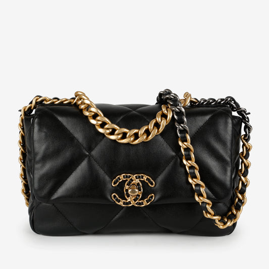 Small 19, Black Lambskin