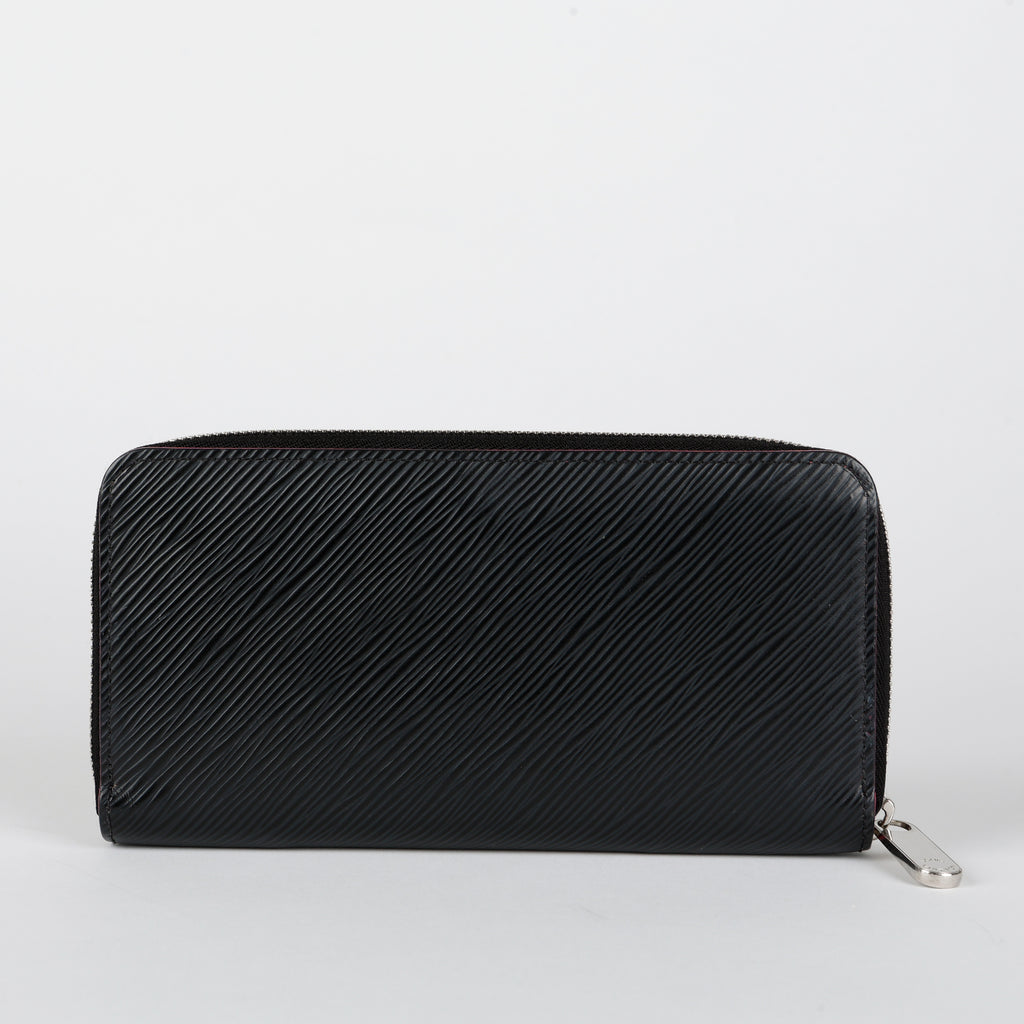 Zippy Wallet, Black Epi/Pink 11812