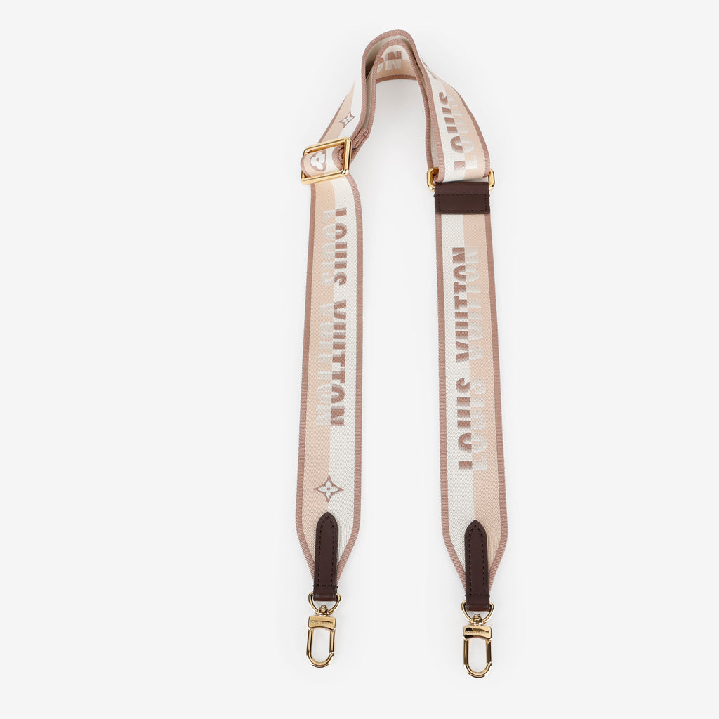 Jacquard Bandouliere Strap Cream