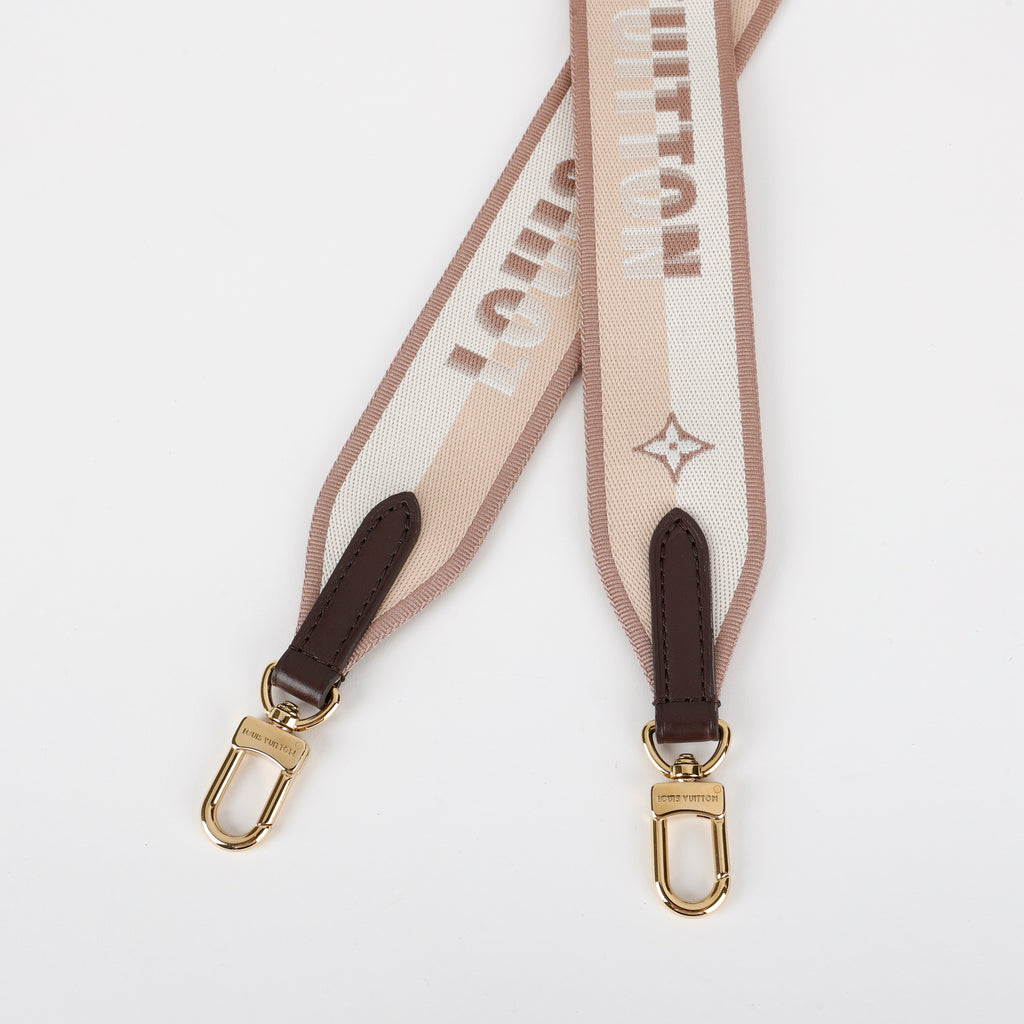 Jacquard Bandouliere Strap Cream