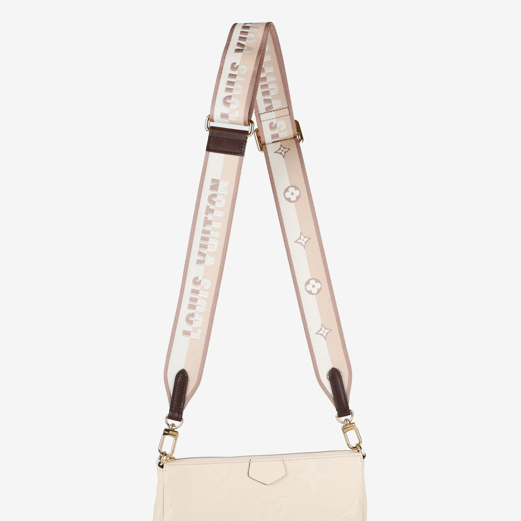Jacquard Bandouliere Strap Cream