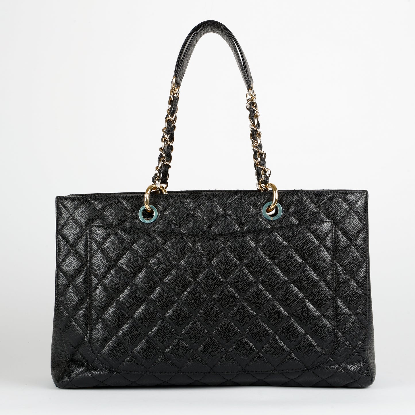 Grand Shopping Tote XL Black Caviar Gold Hardware