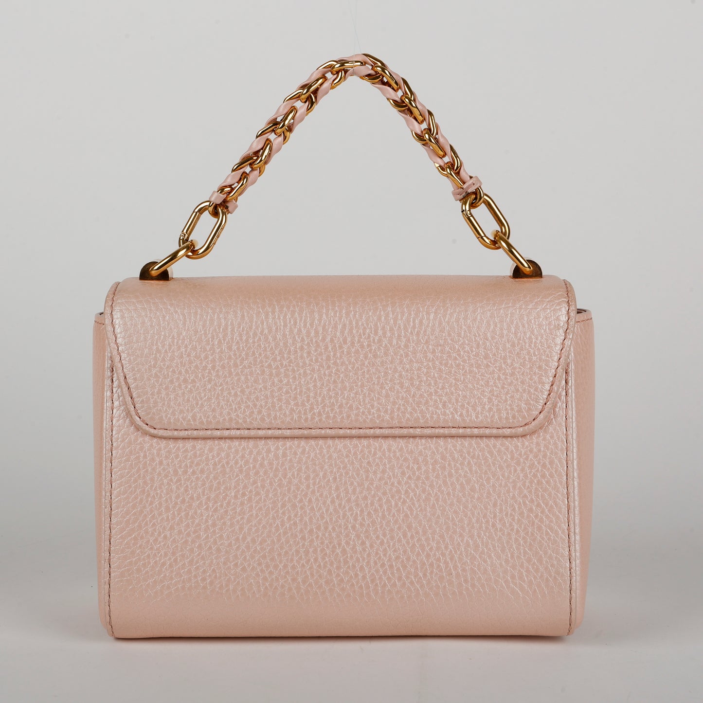 Twist PM, Iridescent Pink Calfskin Gold Hardware