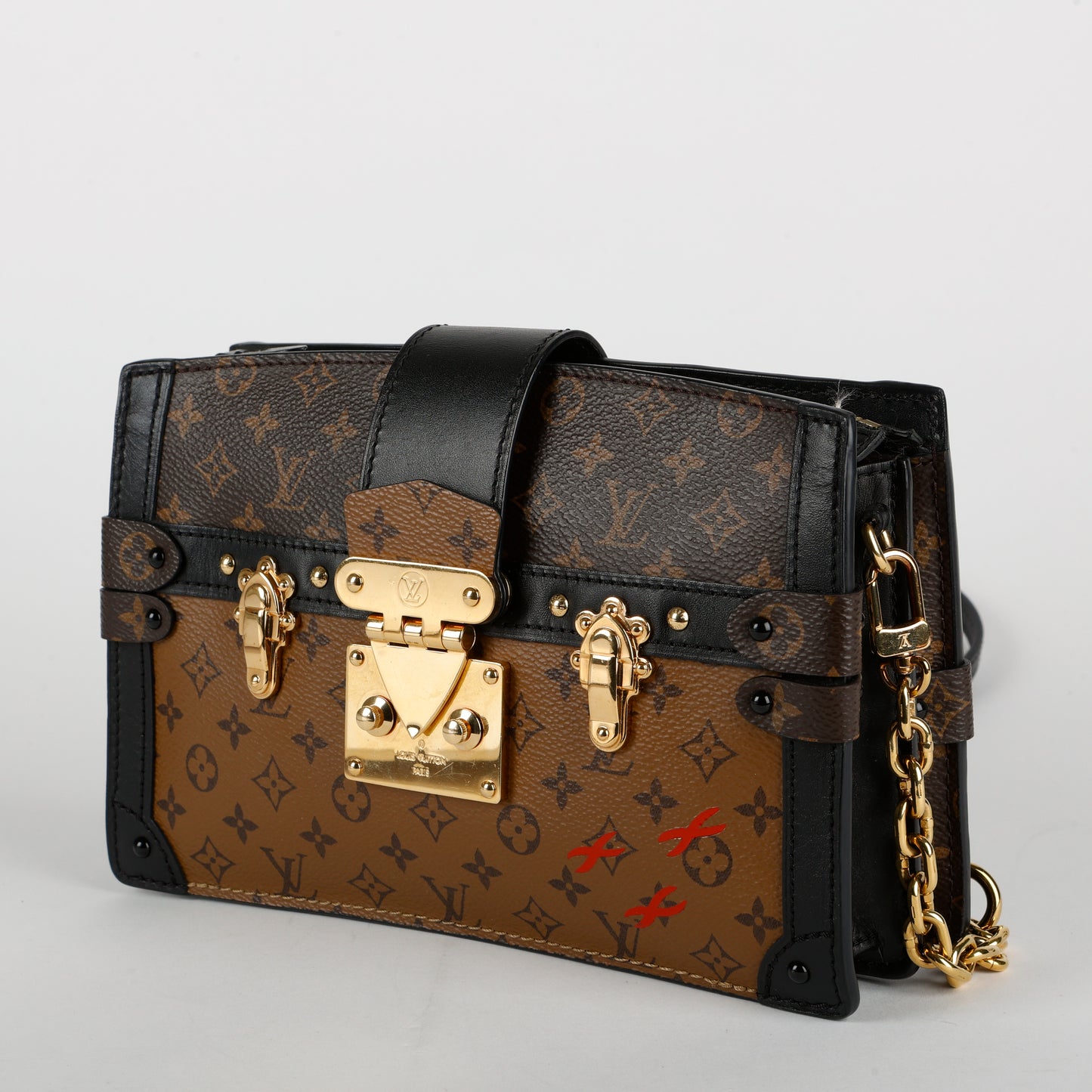 Trunk Clutch, Reverse Monogram