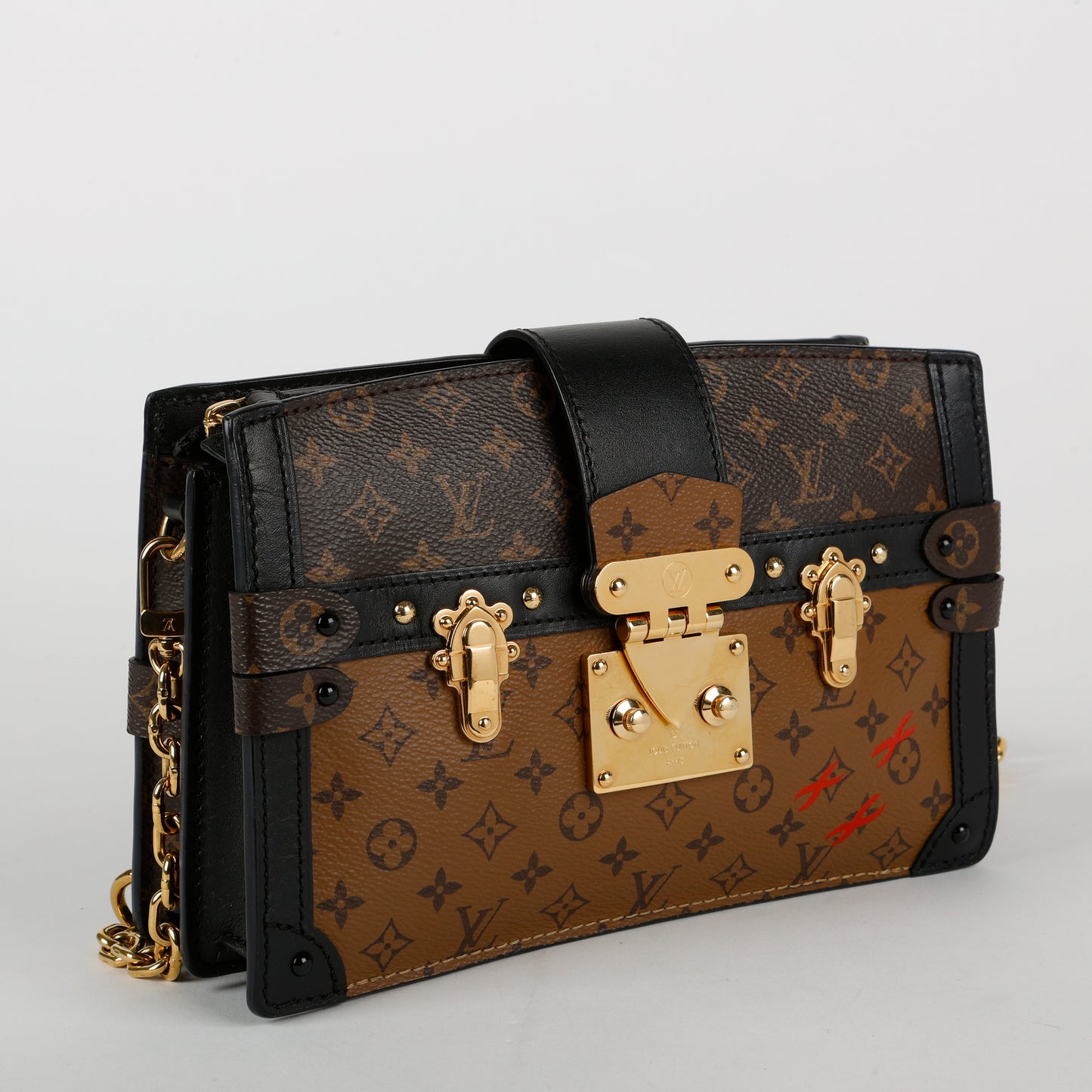 Trunk Clutch, Reverse Monogram