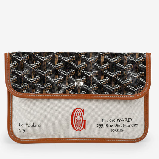 Monogram Canvas Pouch Black Brown