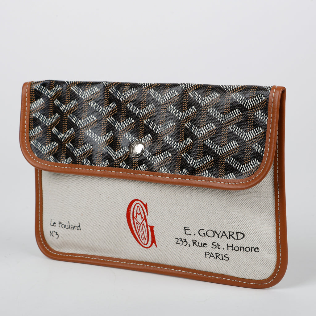 Monogram Canvas Pouch Black Brown