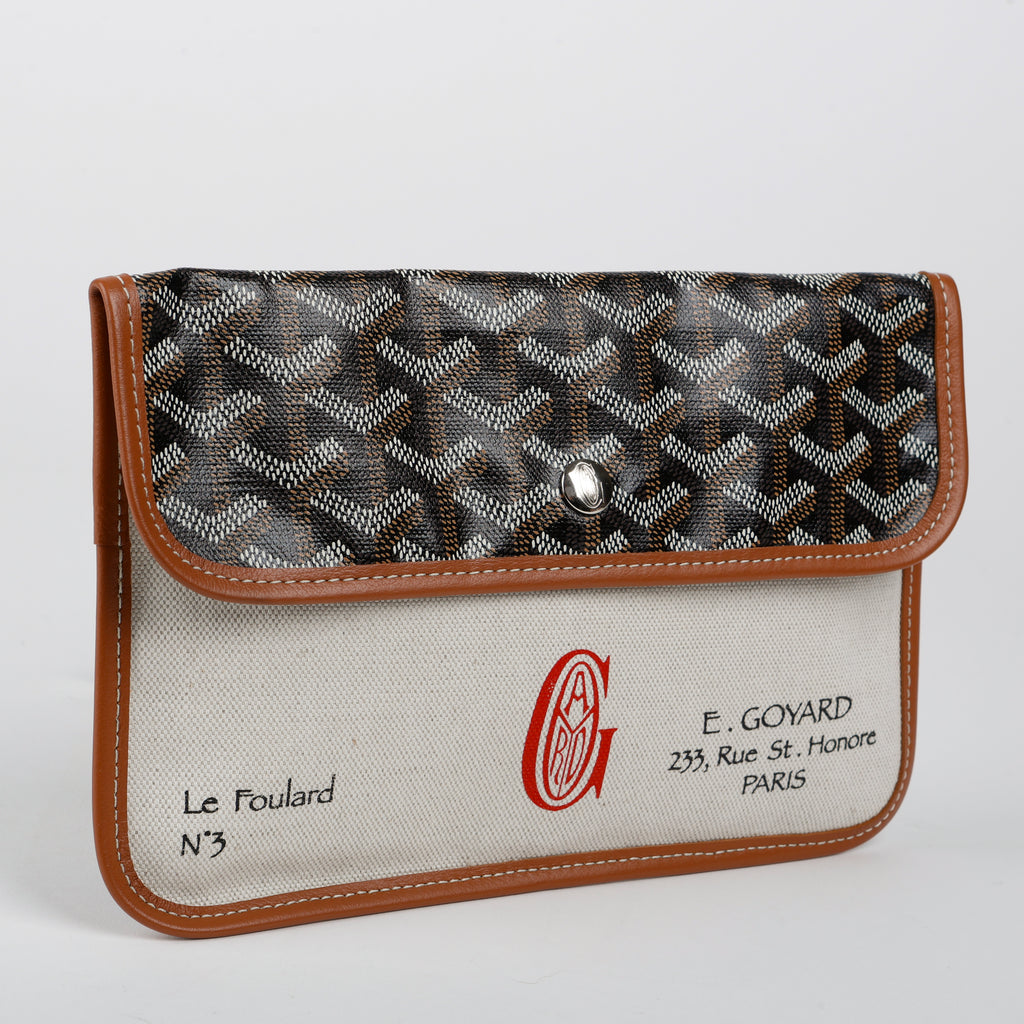 Monogram Canvas Pouch Black Brown