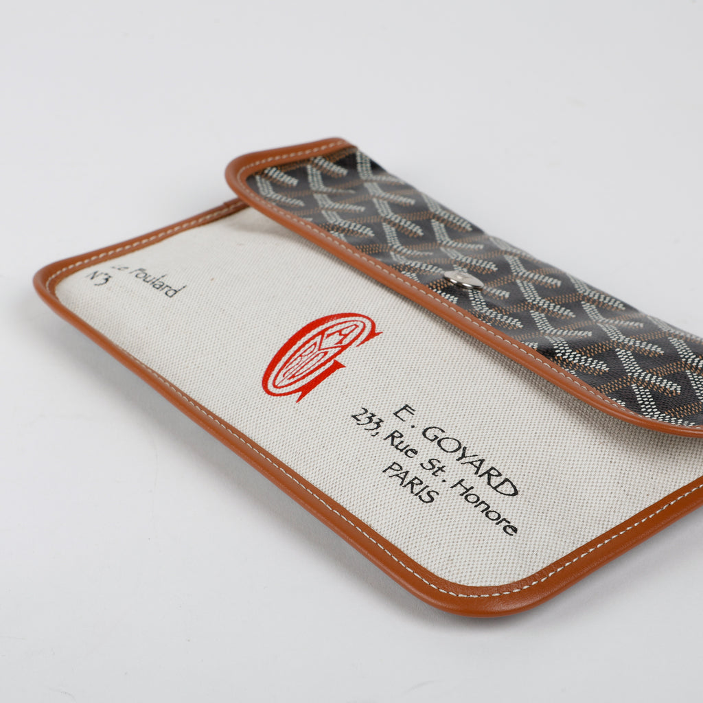 Monogram Canvas Pouch Black Brown