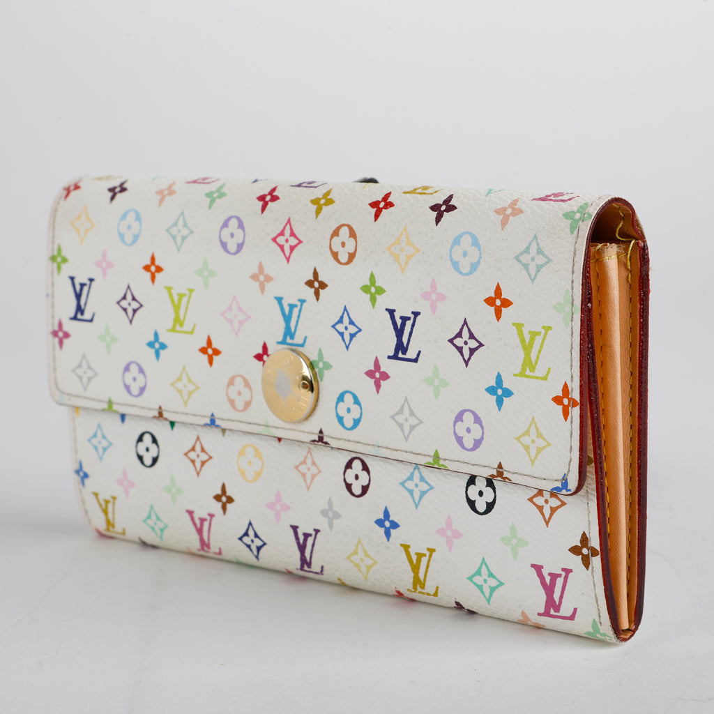 Sarah Wallet, White Multicolor
