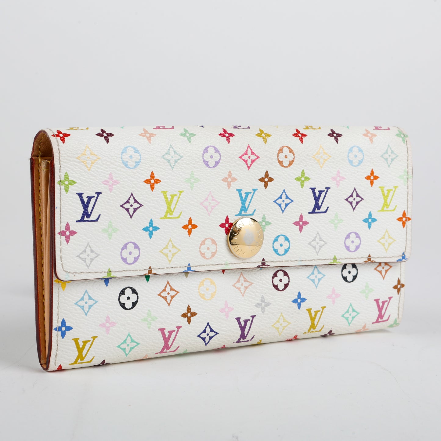 Sarah Wallet, White Multicolor