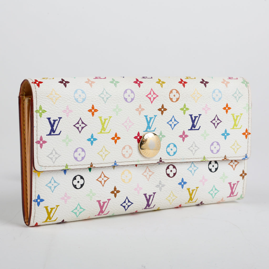 Sarah Wallet, White Multicolor