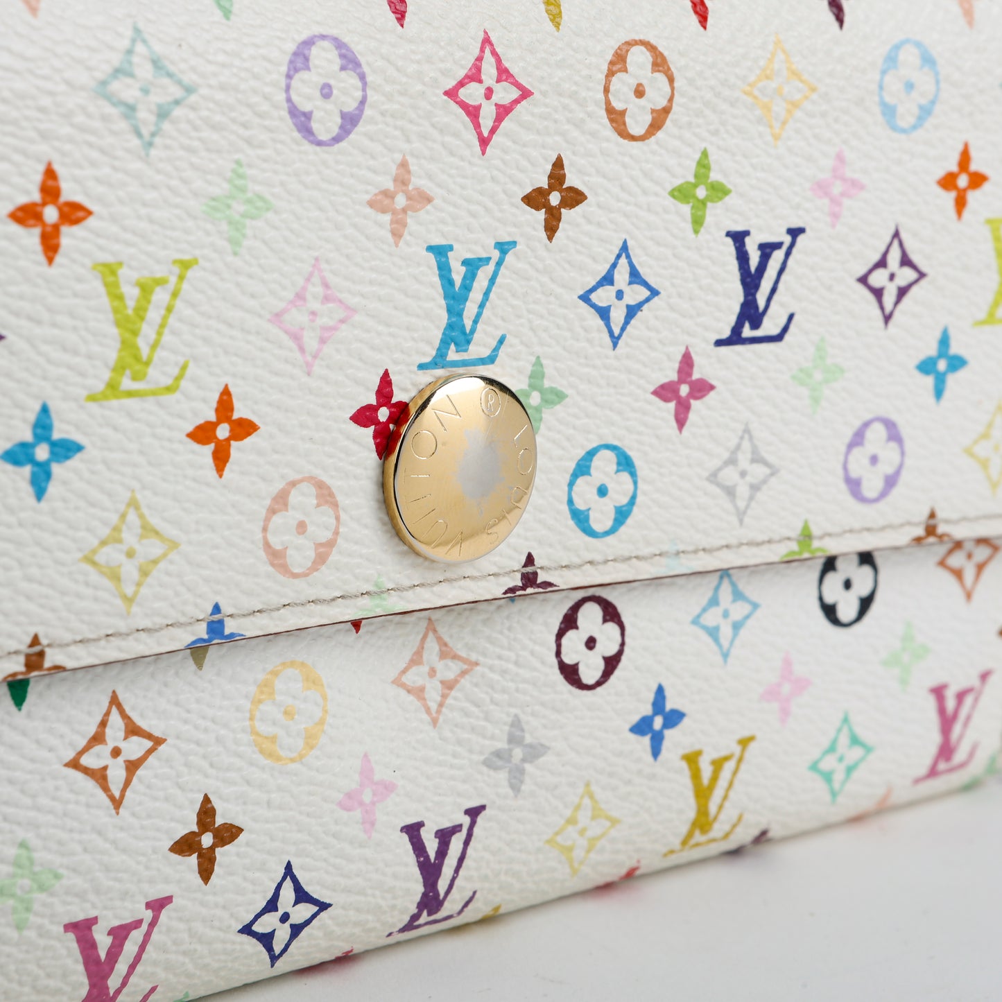 Sarah Wallet, White Multicolor