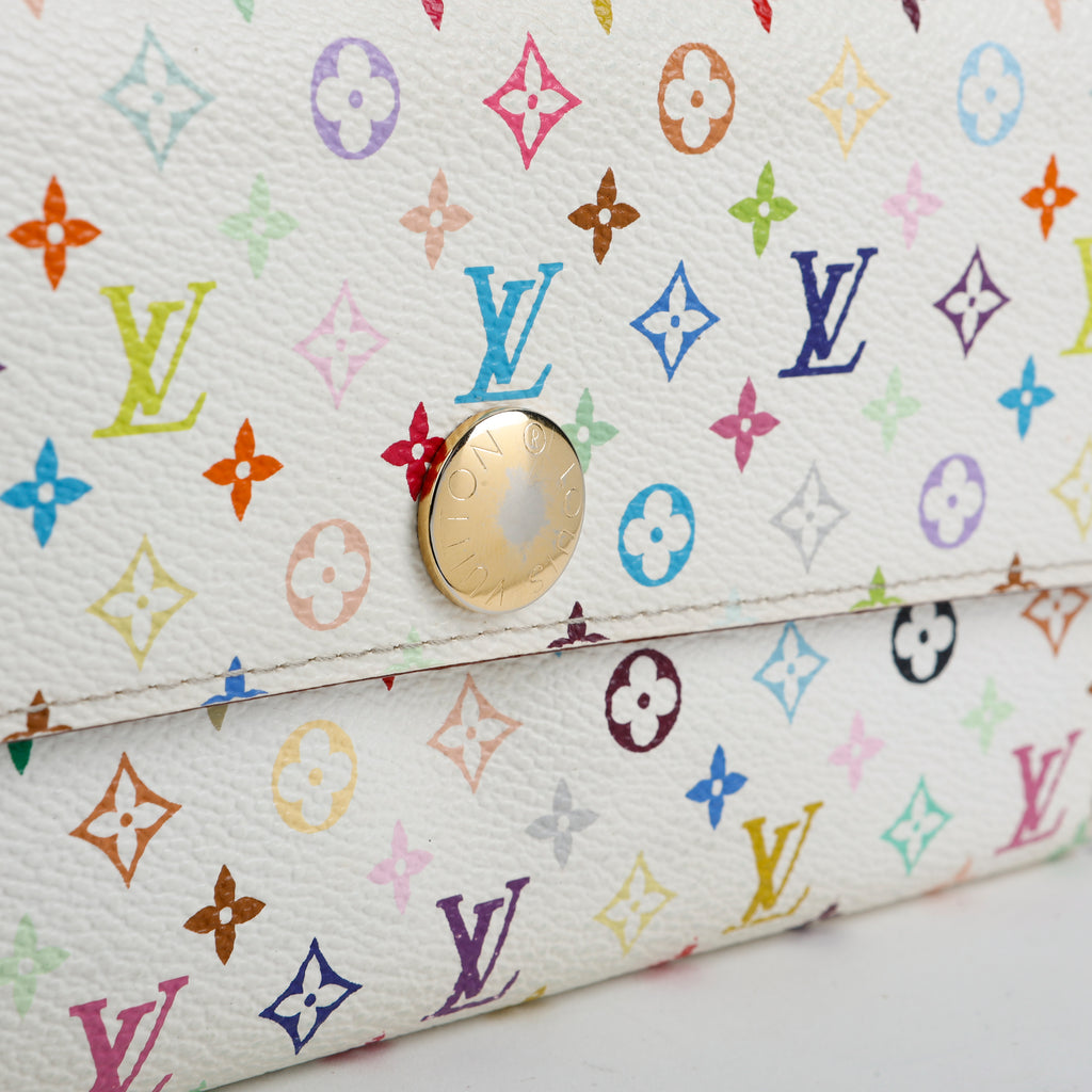 Sarah Wallet, White Multicolor