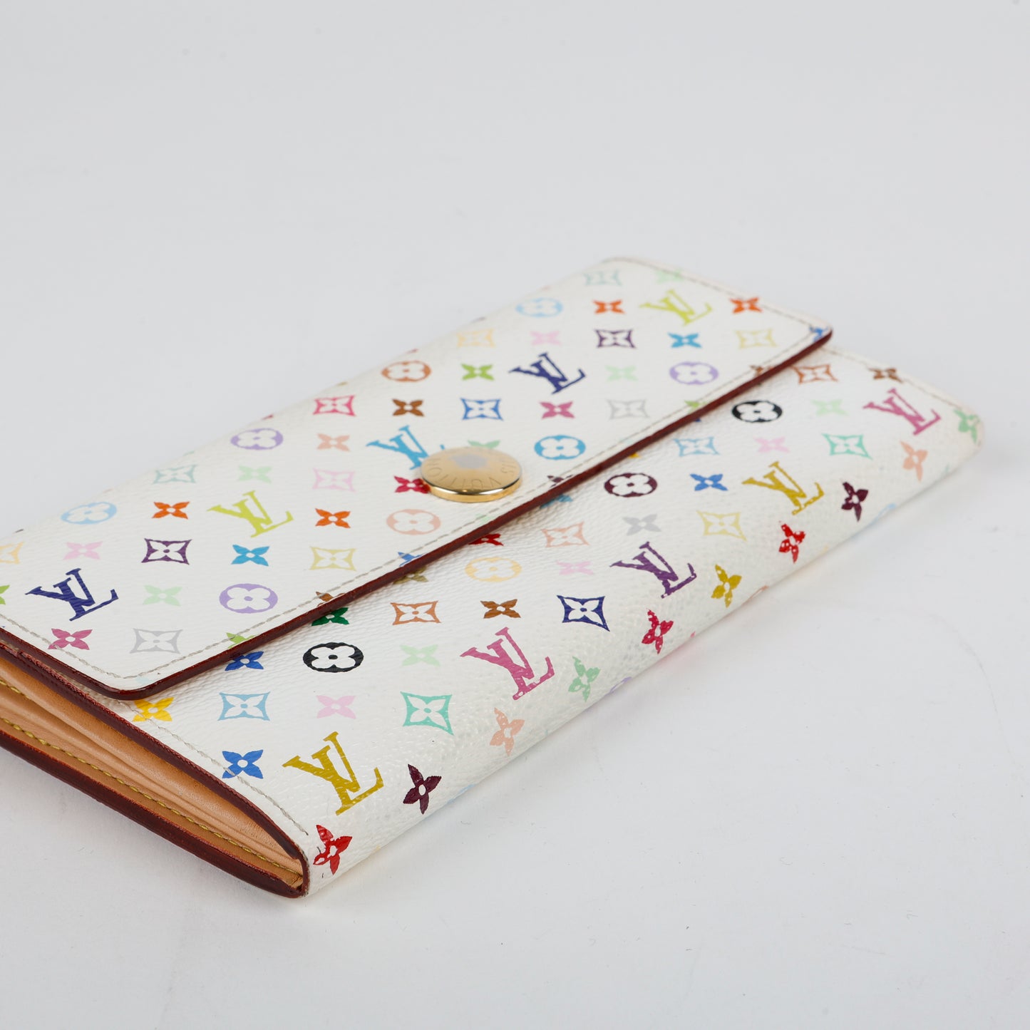 Sarah Wallet, White Multicolor