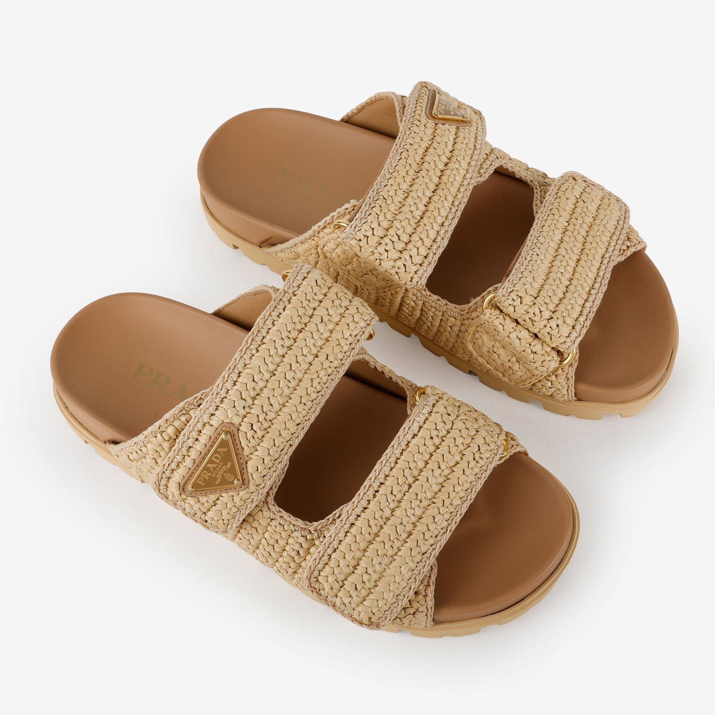 Fussbett Raffia Buckle Slides