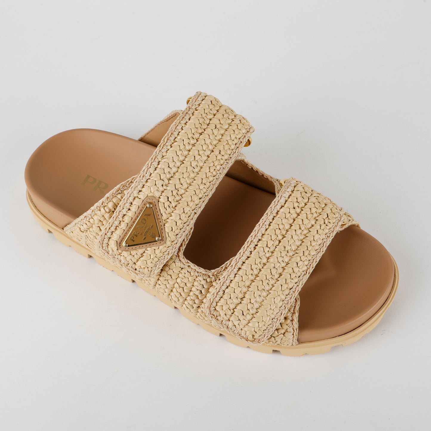 Fussbett Raffia Buckle Slides