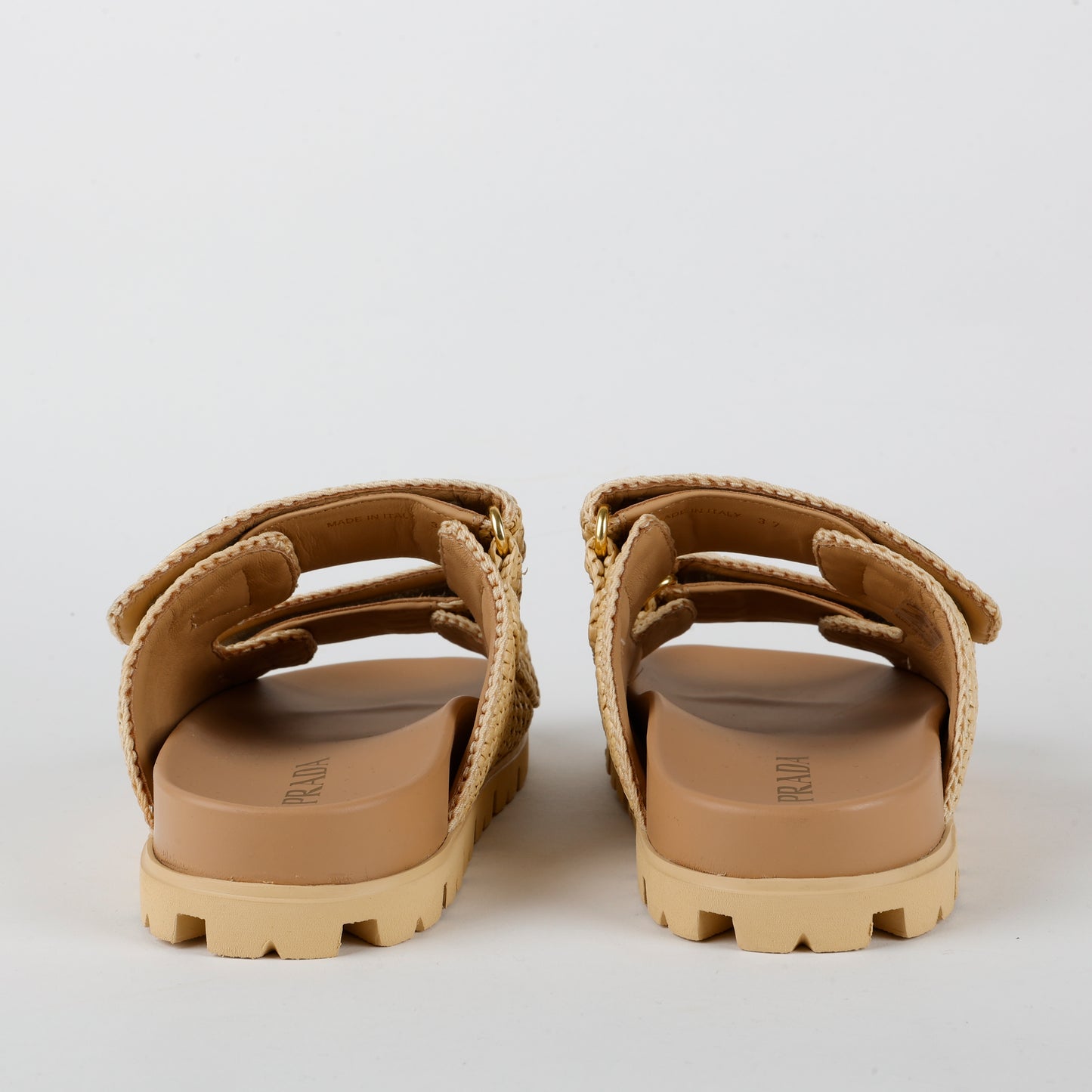 Fussbett Raffia Buckle Slides