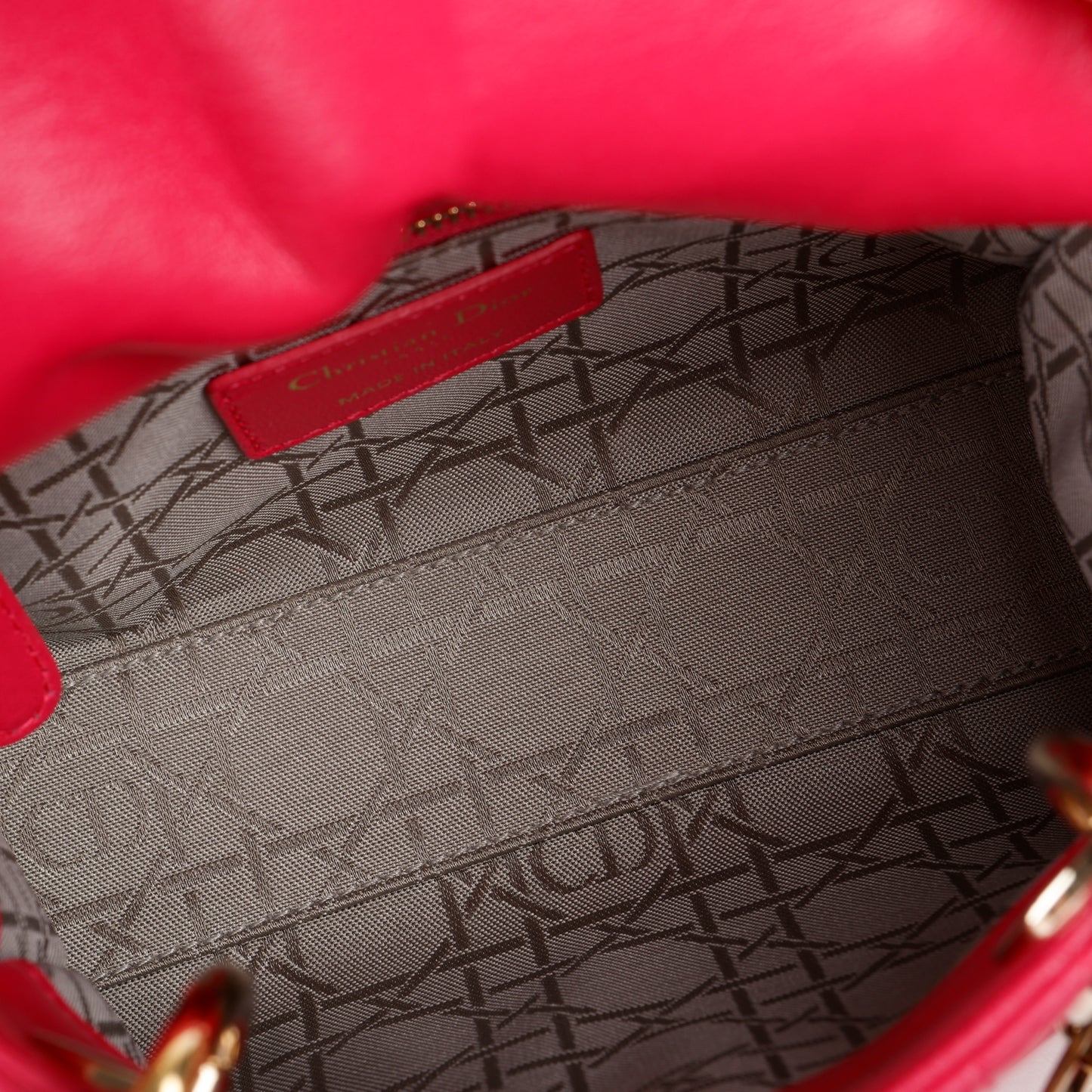 Mini Lady Dior, Fuschia Lambskin