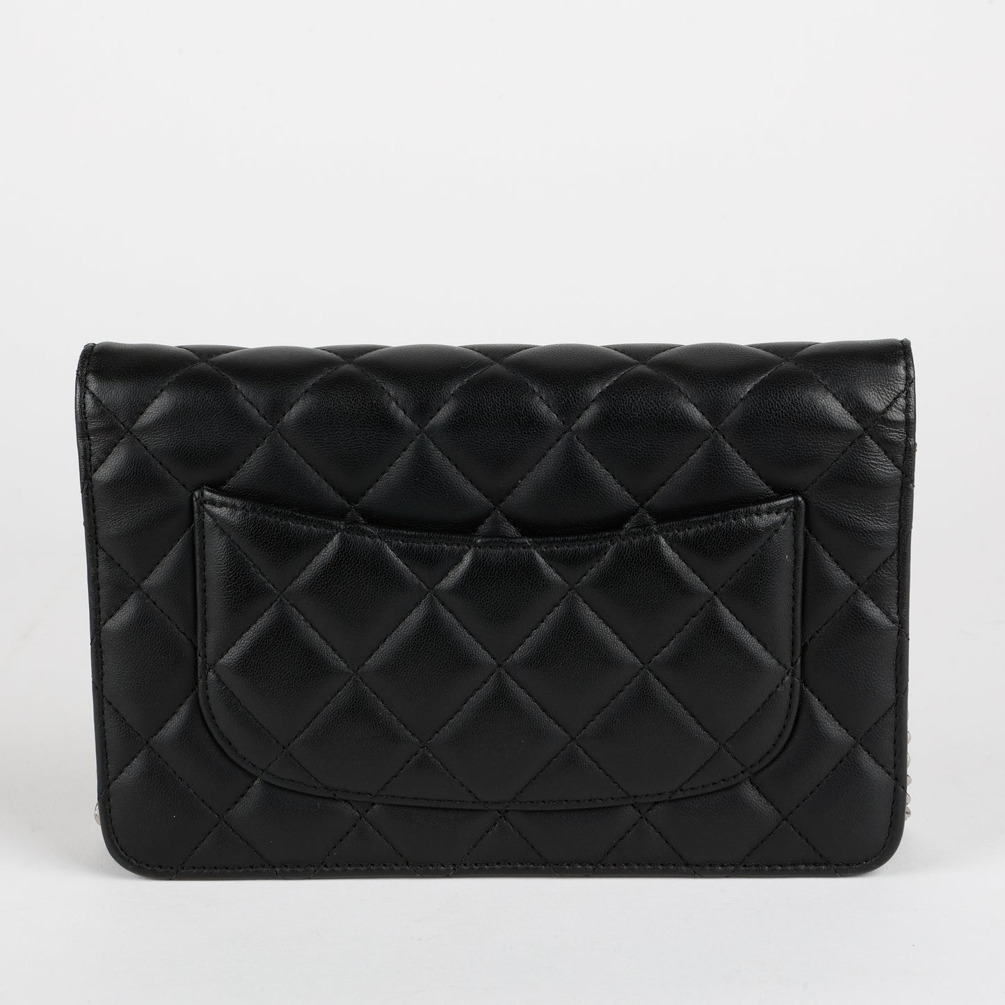 Wallet On Chain, Matte Lambskin Black 12365