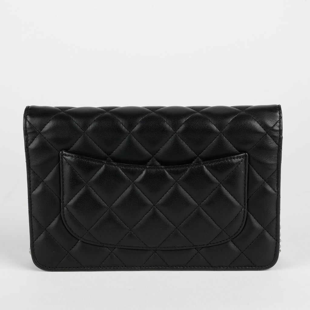 Wallet On Chain, Matte Lambskin Black 12365