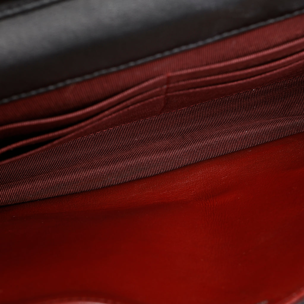 Wallet On Chain, Matte Lambskin Black 12365