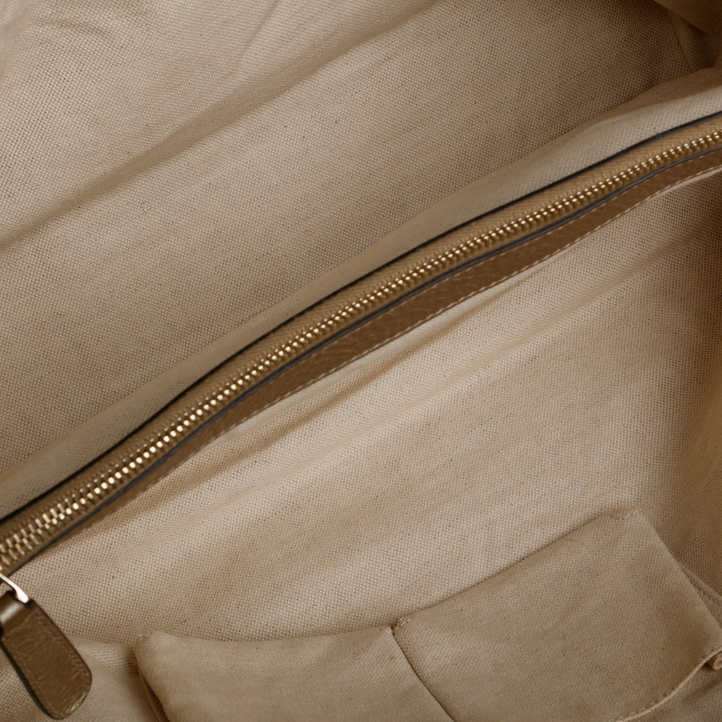 Medium Bella Tote, Metallic Gold Calfskin