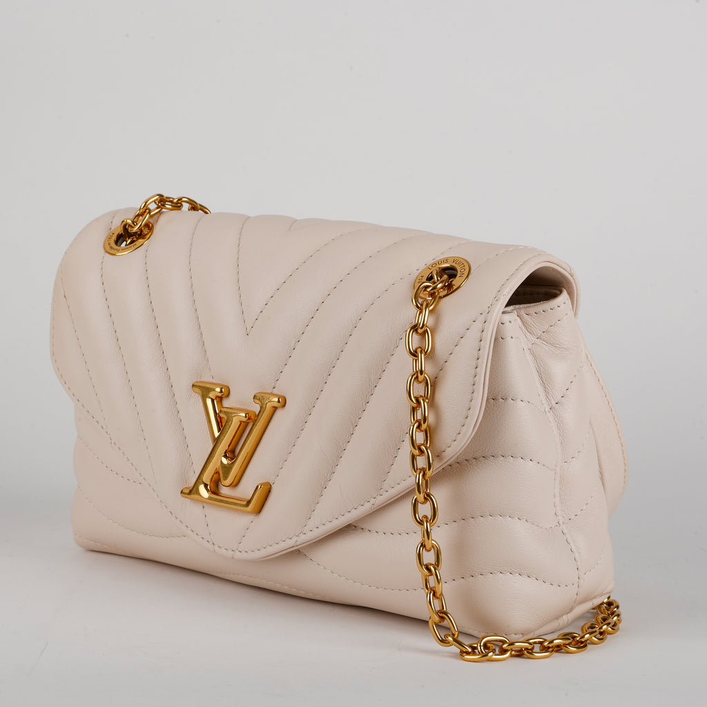 New Wave Chain Bag, Cream 12341