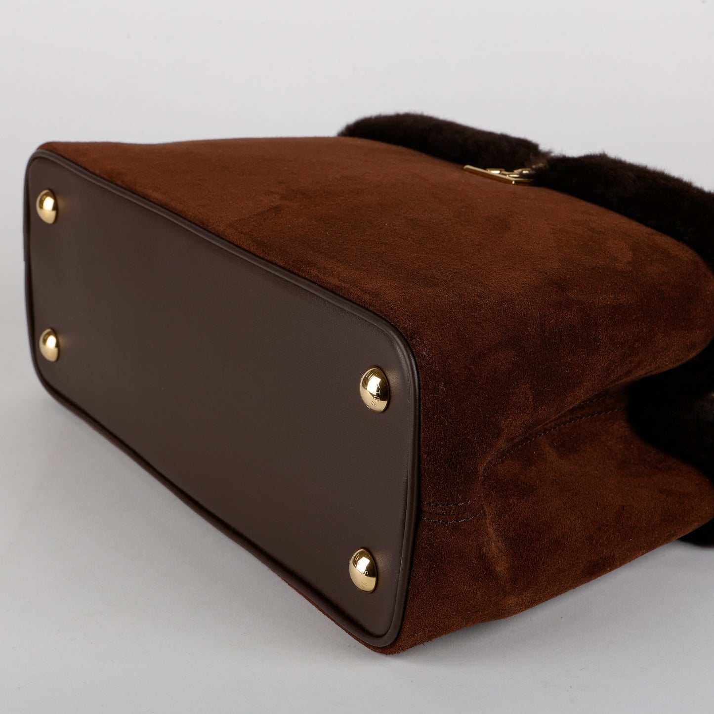 Capucines GM Souple, Brown Suede Shearling 12342