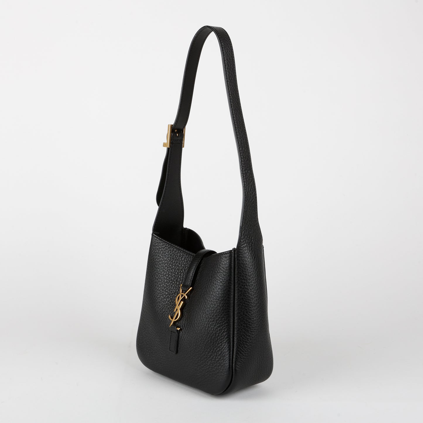 Baby Le 5 A 7, Black Grained Leather